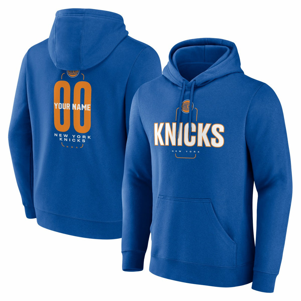 NBA New York Knicks Center Court Name & Number Custom Hoodie