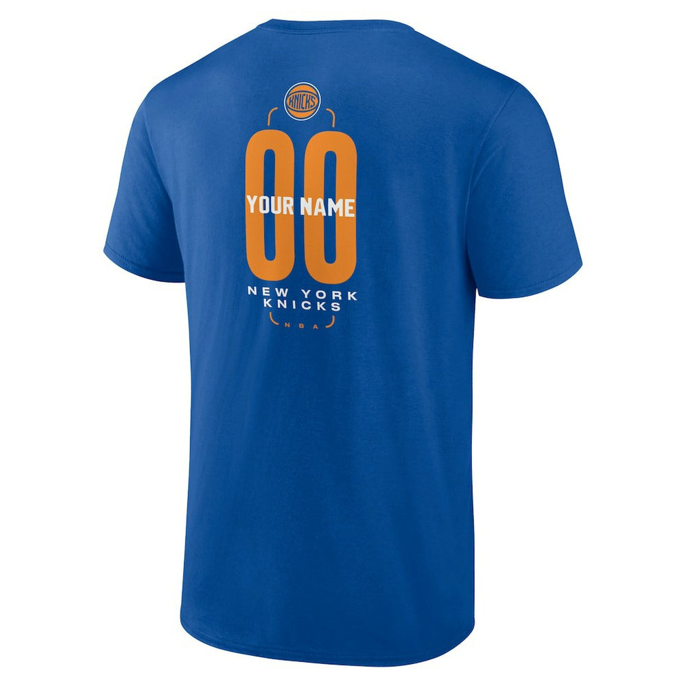 NBA New York Knicks Center Court Name & Number Custom T-Shirt