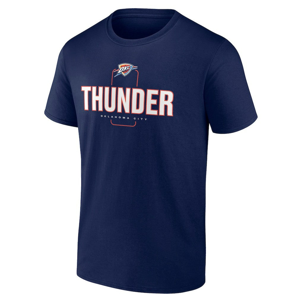 NBA Oklahoma City Thunder Center Court Name & Number Custom T-Shirt