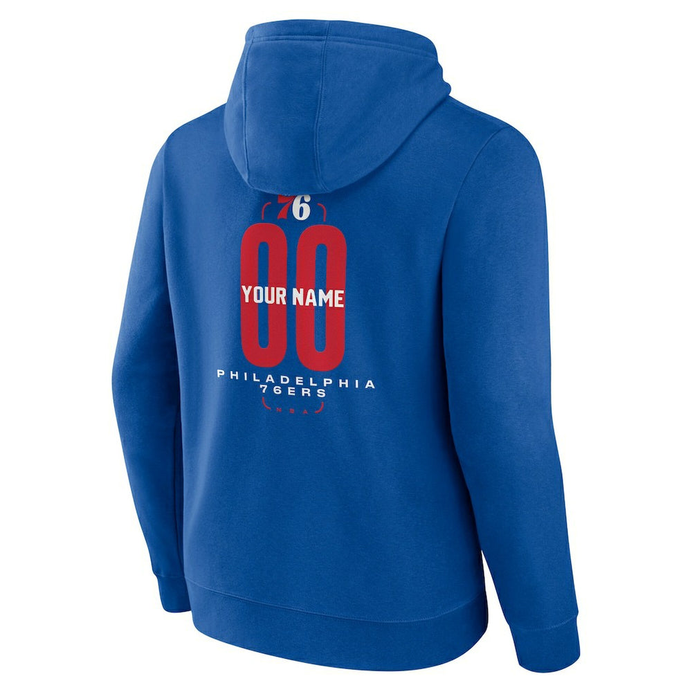 NBA Philadelphia 76ers Center Court Name & Number Custom Hoodie