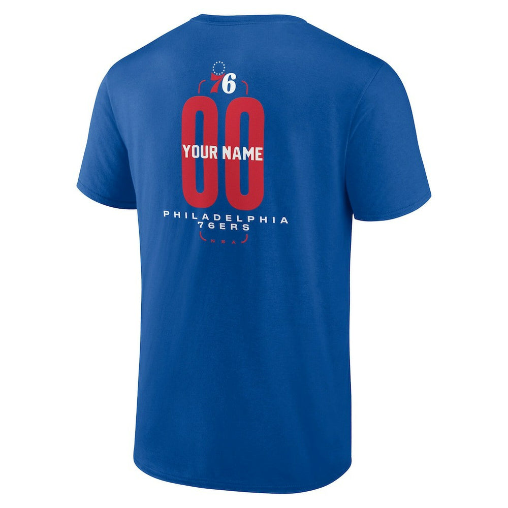 NBA Philadelphia 76ers Center Court Name & Number Custom T-Shirt