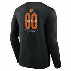 NBA Phoenix Suns Center Court Name & Number Custom Long Sleeve T-Shirt