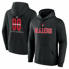 NBA Portland Trail Blazers Center Court Name & Number Custom Hoodie