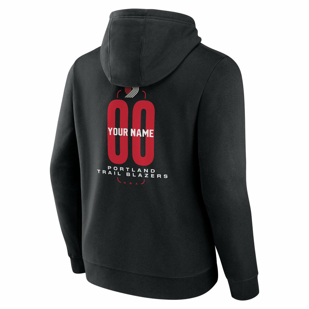 NBA Portland Trail Blazers Center Court Name & Number Custom Hoodie
