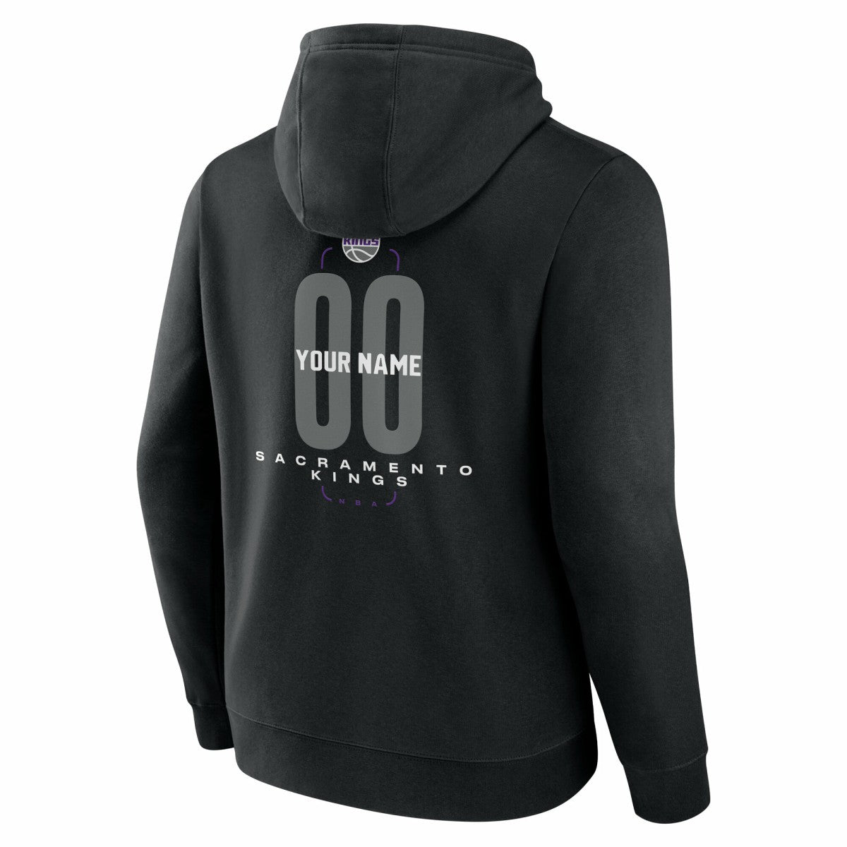 NBA Sacramento Kings Center Court Name & Number Custom Hoodie
