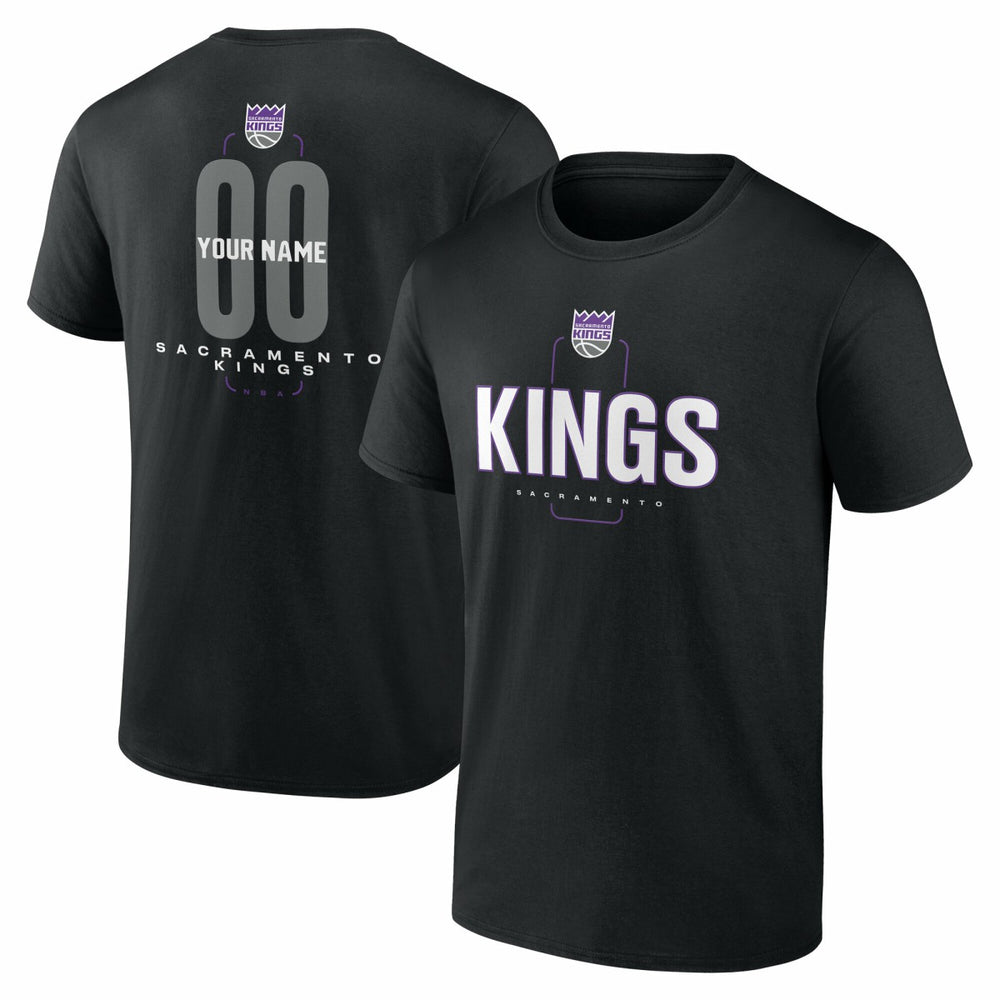 NBA Sacramento Kings Center Court Name & Number Custom T-Shirt