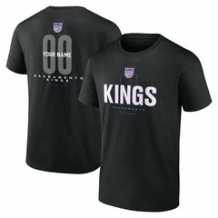 NBA Sacramento Kings Center Court Name & Number Custom T-Shirt
