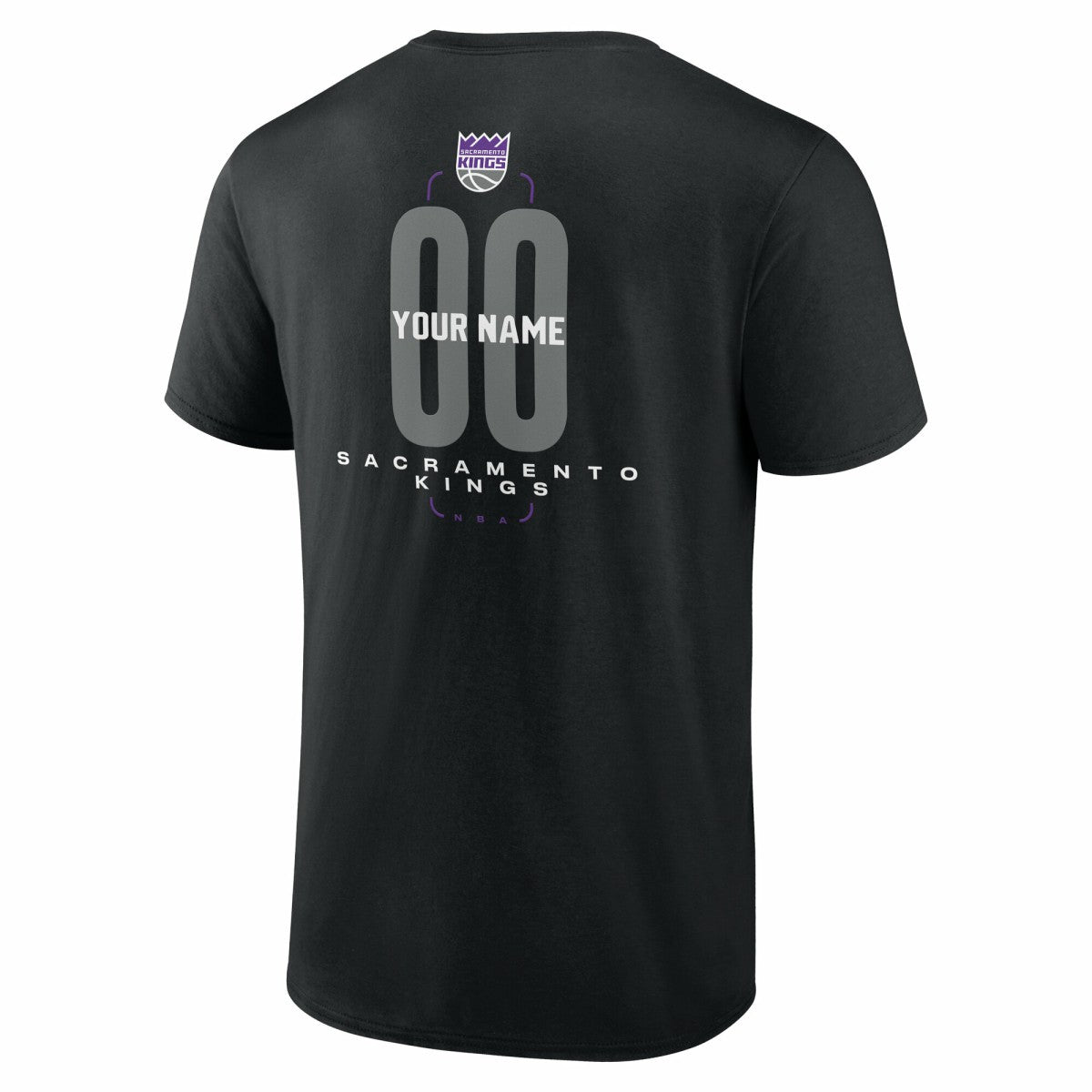 NBA Sacramento Kings Center Court Name & Number Custom T-Shirt