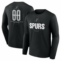 NBA San Antonio Spurs Center Court Name & Number Custom Long Sleeve T-Shirt