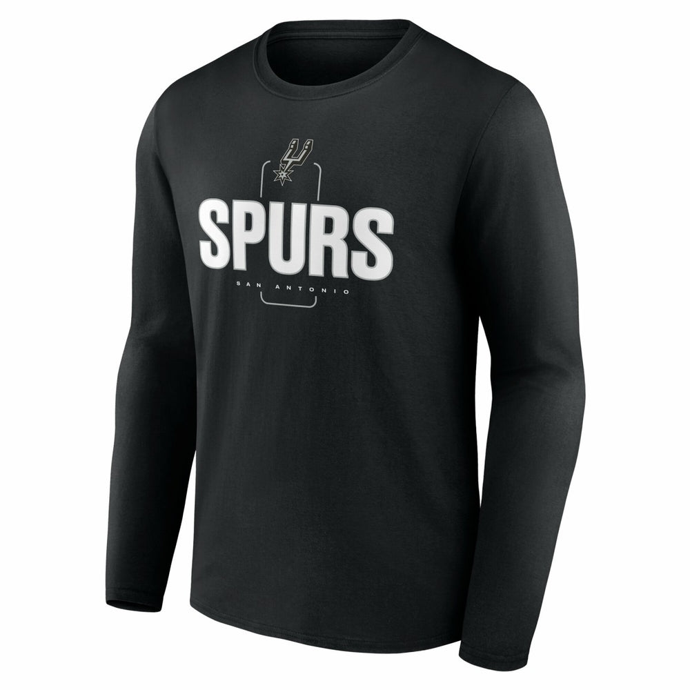 NBA San Antonio Spurs Center Court Name & Number Custom Long Sleeve T-Shirt