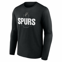 NBA San Antonio Spurs Center Court Name & Number Custom Long Sleeve T-Shirt