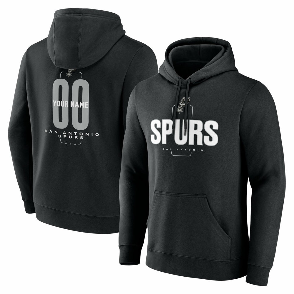 NBA San Antonio Spurs Center Court Name & Number Custom Hoodie