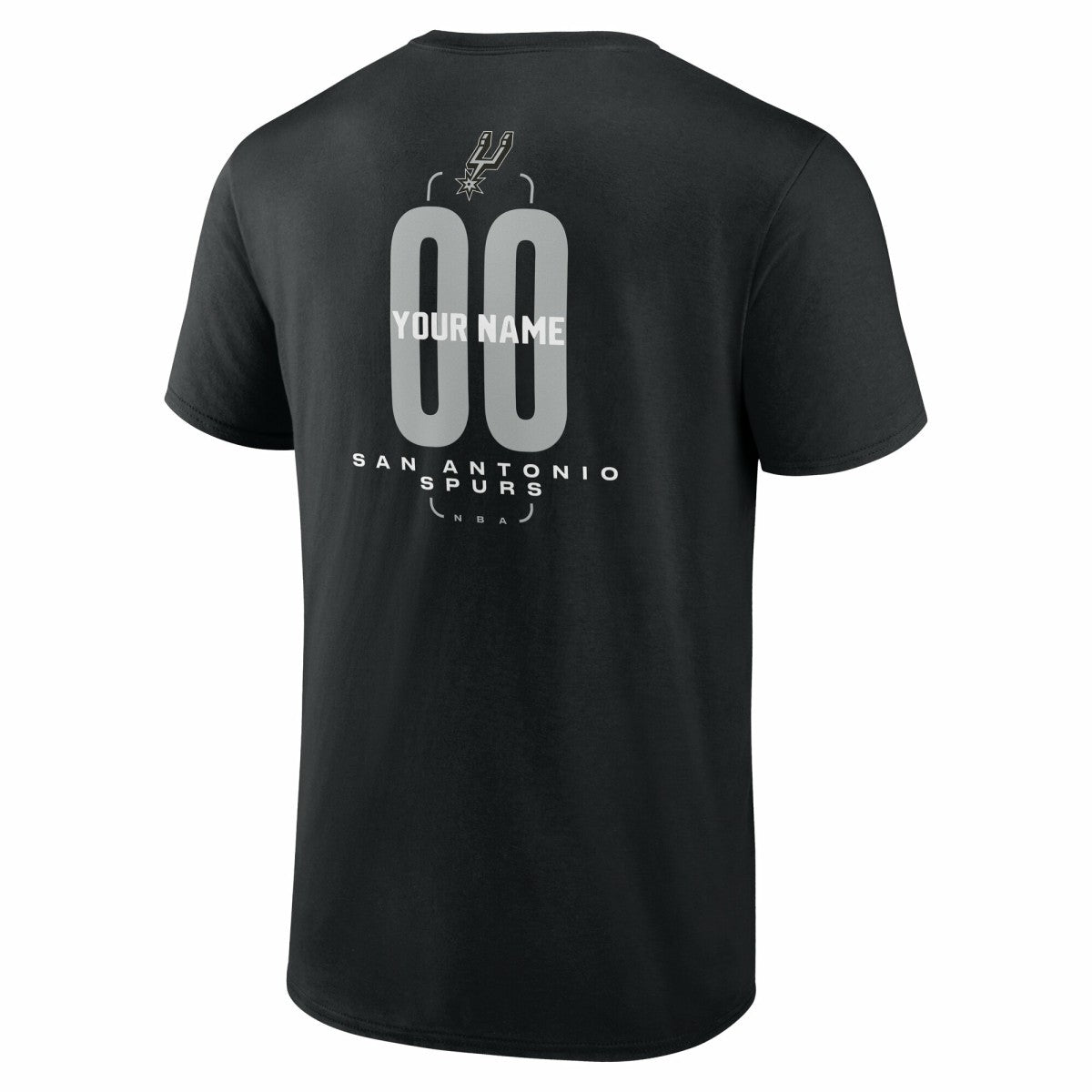 NBA San Antonio Spurs Center Court Name & Number Custom T-Shirt