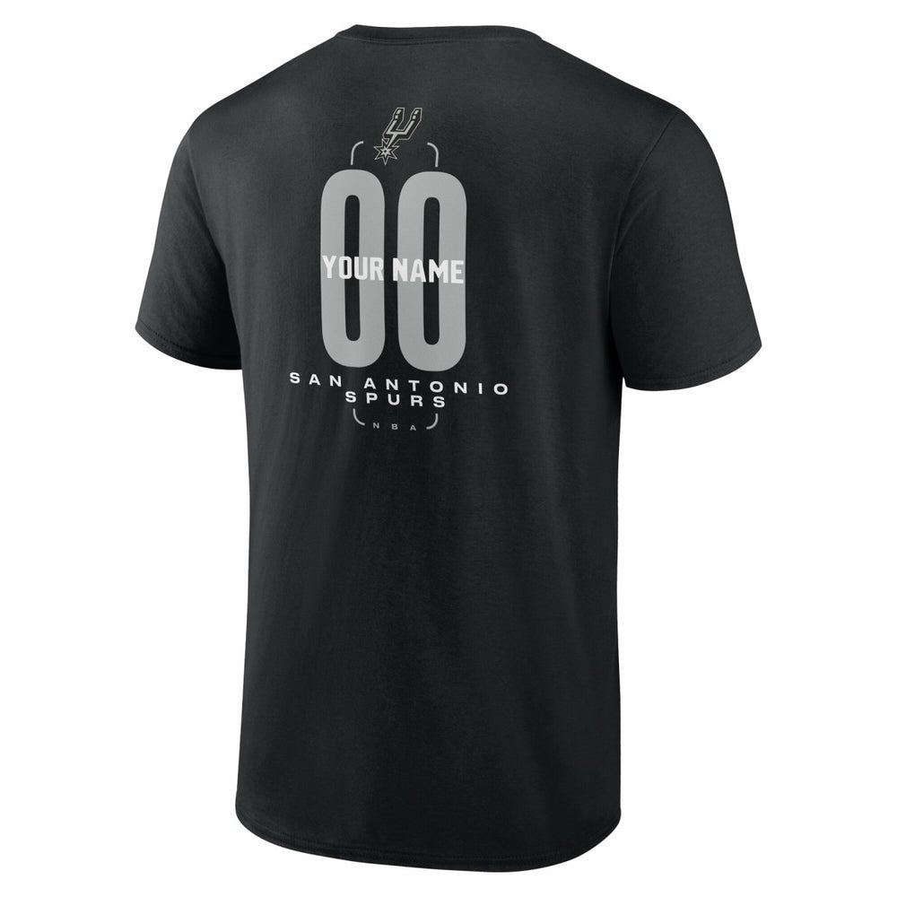 NBA San Antonio Spurs Center Court Name & Number Custom T-Shirt