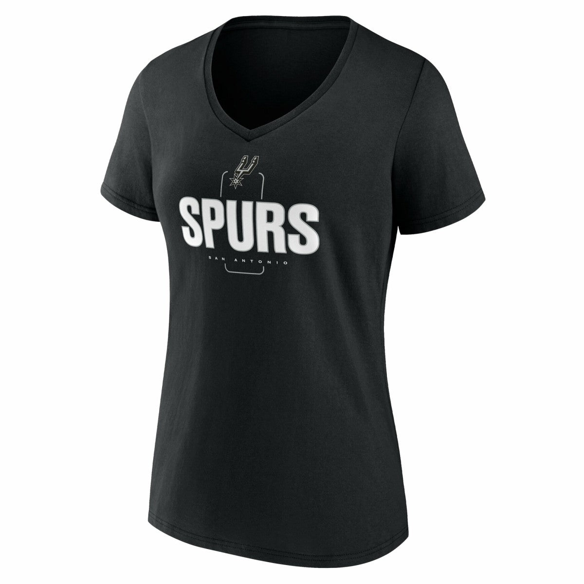 NBA San Antonio Spurs Women's Center Court Name & Number Custom V-Neck T-Shirt