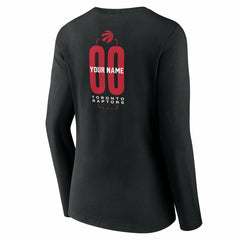 NBA Toronto Raptors Women's Center Court Name & Number Custom Long Sleeve V-Neck T-Shirt
