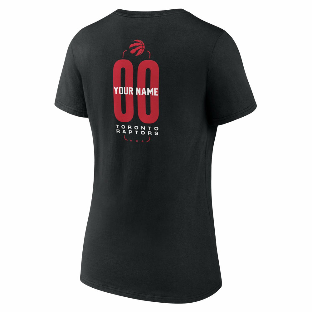 NBA Toronto Raptors Women's Center Court Name & Number Custom V-Neck T-Shirt
