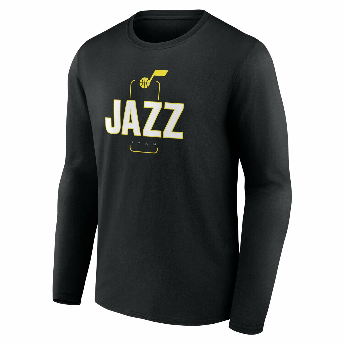 NBA Utah Jazz Center Court Name & Number Custom Long Sleeve T-Shirt