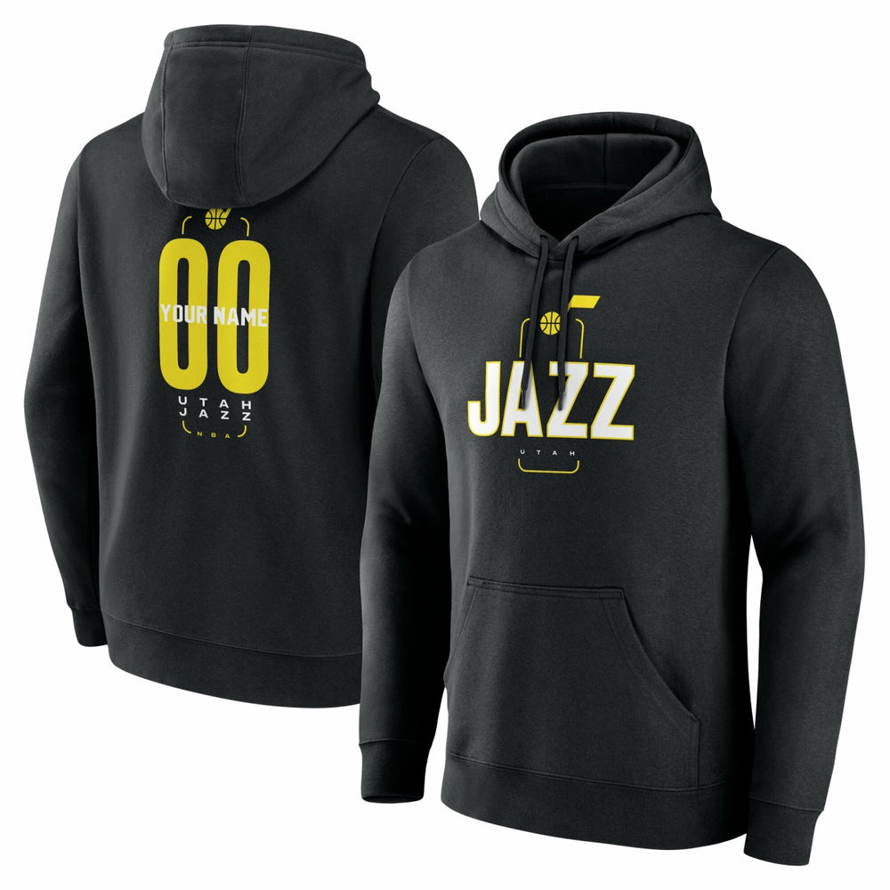 NBA Utah Jazz Center Court Name & Number Custom Hoodie