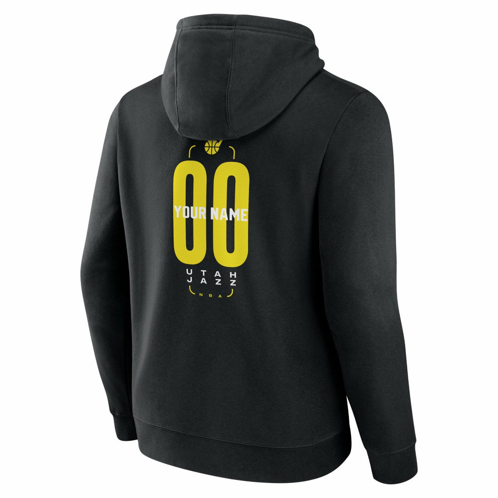 NBA Utah Jazz Center Court Name & Number Custom Hoodie
