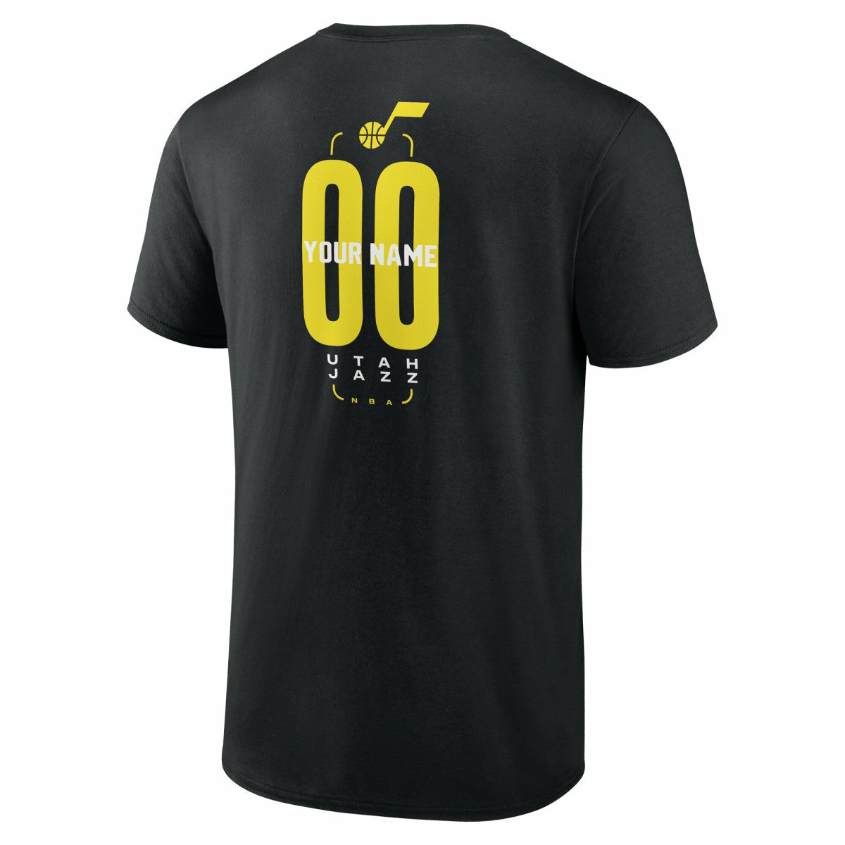 NBA Utah Jazz Center Court Name & Number Custom T-Shirt