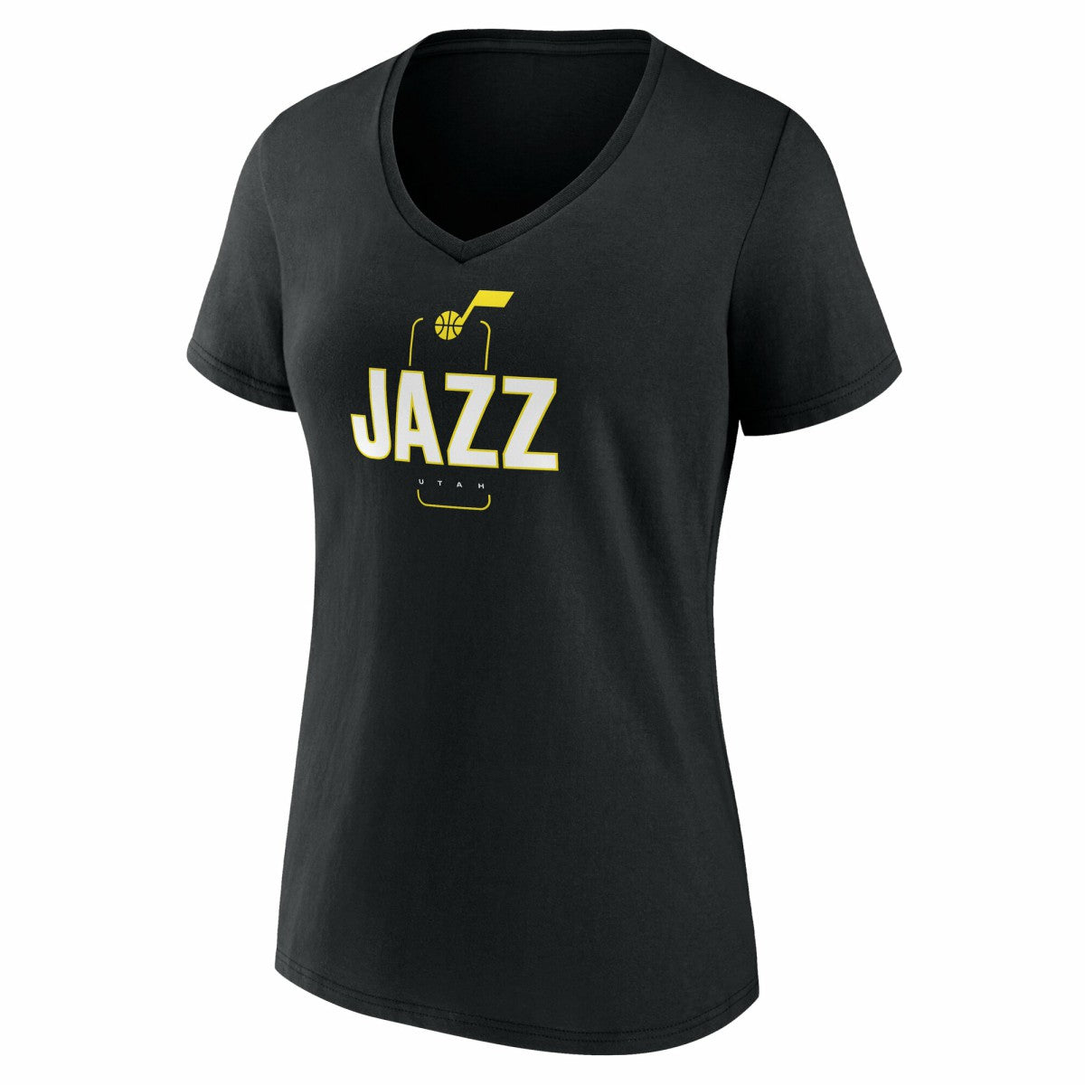 NBA Utah Jazz Women's Center Court Name & Number Custom V-Neck T-Shirt