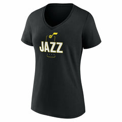 NBA Utah Jazz Women's Center Court Name & Number Custom V-Neck T-Shirt