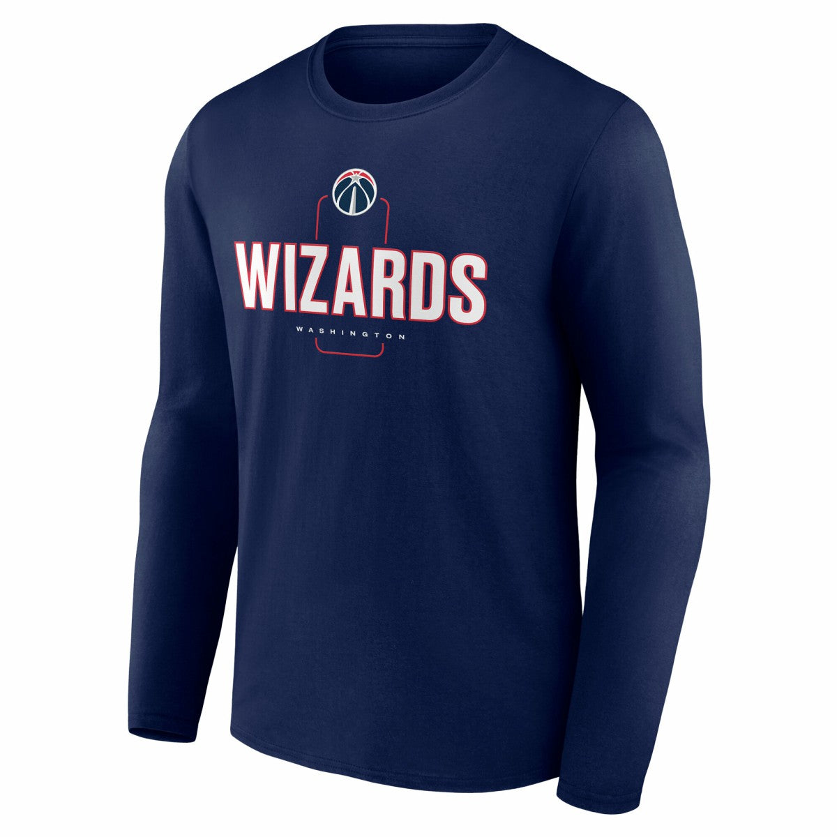 NBA Washington Wizards Center Court Name & Number Custom Long Sleeve T-Shirt