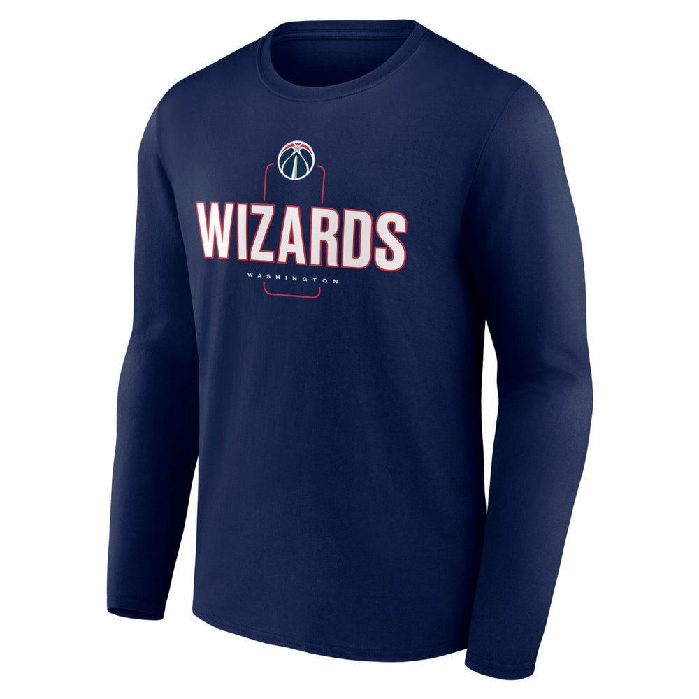 NBA Washington Wizards Center Court Name & Number Custom Long Sleeve T-Shirt