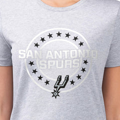 NBA San Antonio Spurs G-III 4Her by Carl Banks Women's Super-Slim Lightweight Pinstripe Circle Graphic T-Shirt