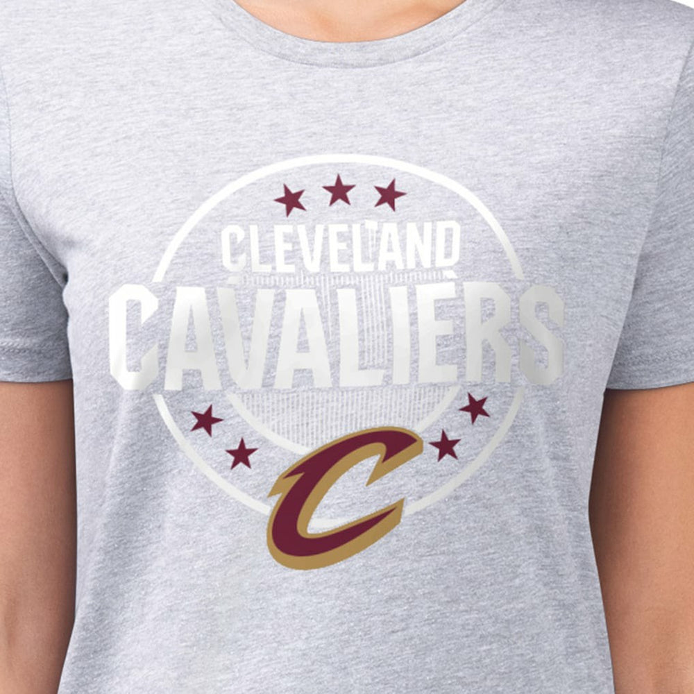 NBA Cleveland Cavaliers G-III 4Her by Carl Banks Women's Super-Slim Lightweight Pinstripe Circle Graphic T-Shirt sale