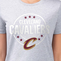 NBA Cleveland Cavaliers G-III 4Her by Carl Banks Women's Super-Slim Lightweight Pinstripe Circle Graphic T-Shirt sale