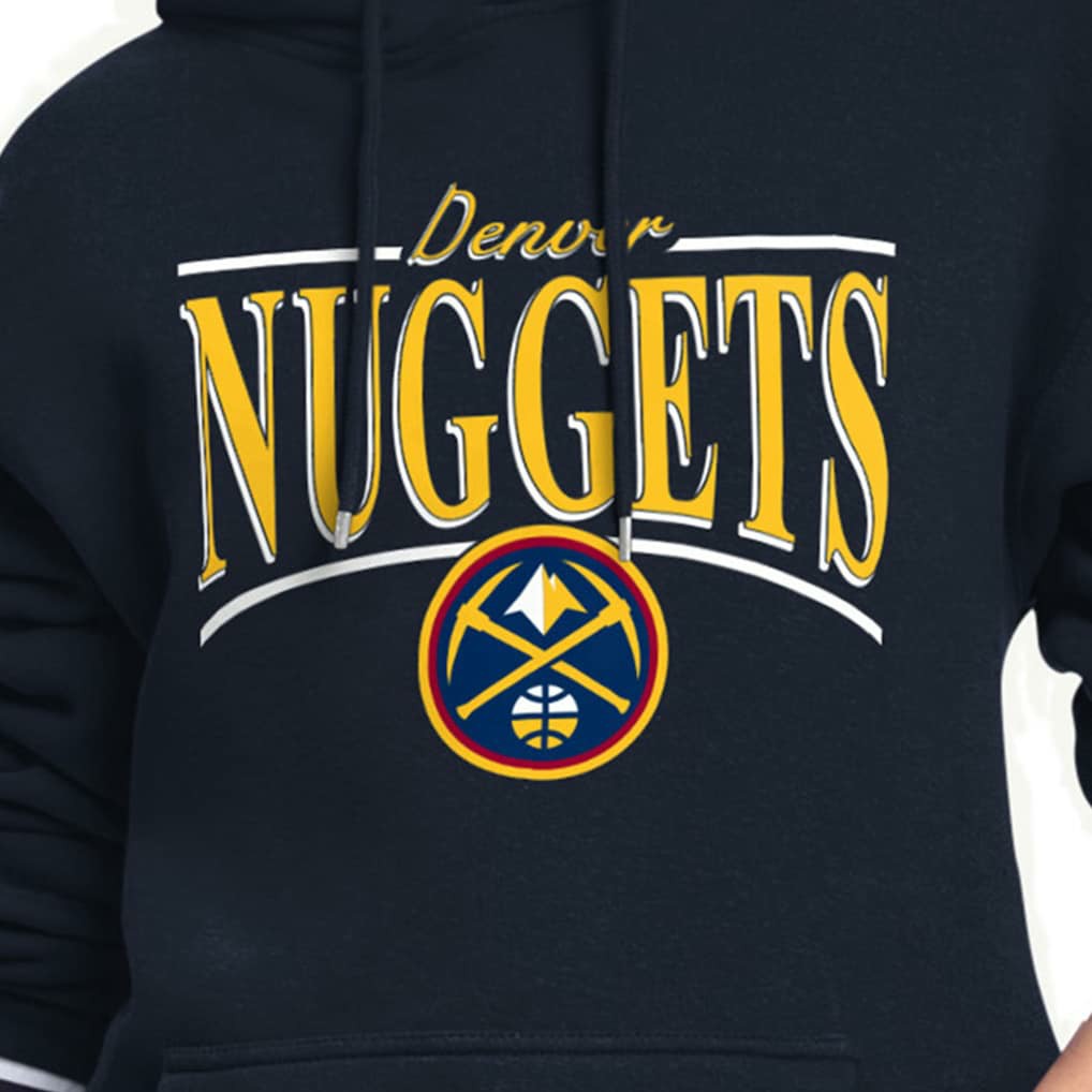 NBA Denver Nuggets Starter Women's Arch Stripe Fleece Hoodie sale