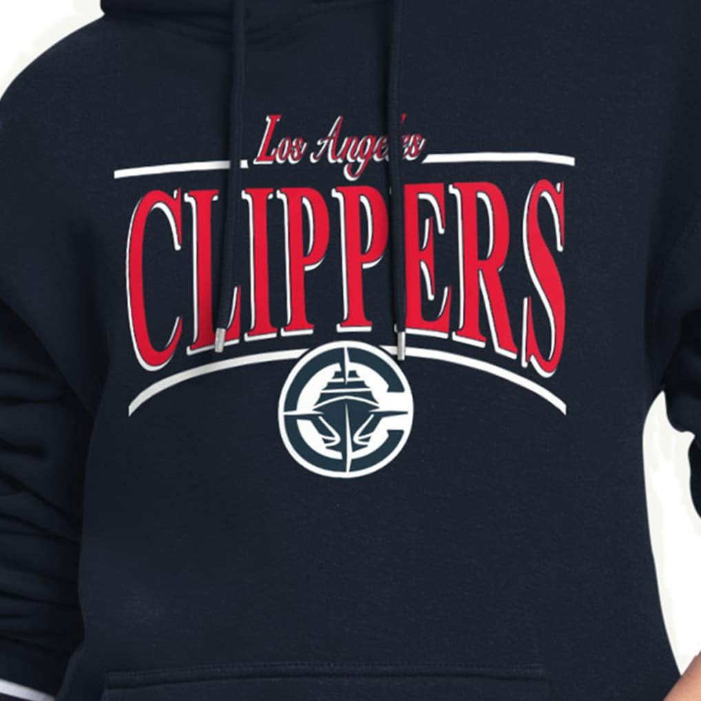 NBA LA Clippers Starter Women's Arch Stripe Fleece Hoodie