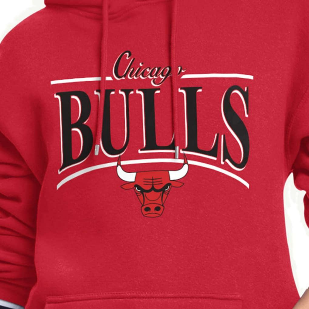NBA Chicago Bulls Starter Women's Arch Stripe Fleece Hoodie