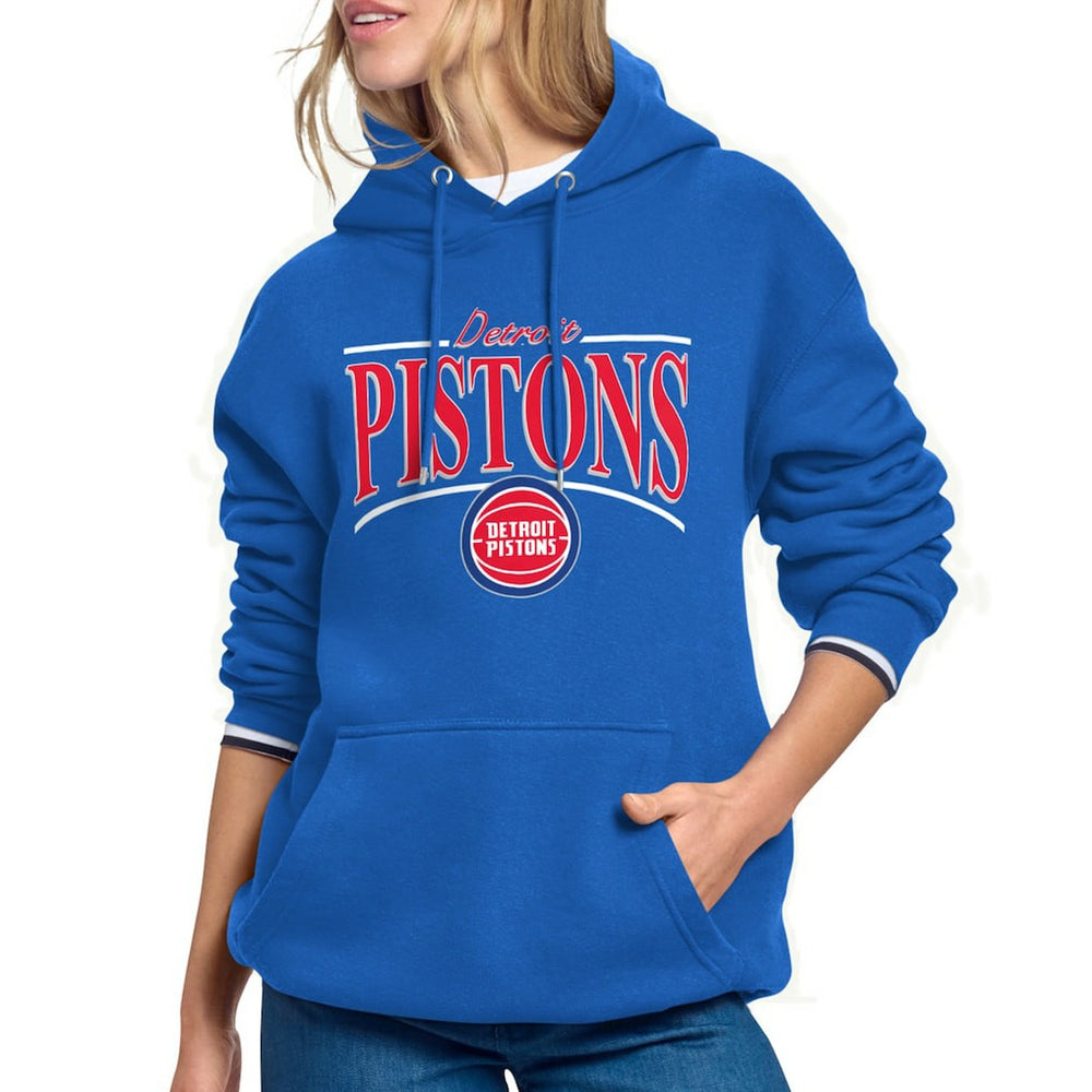 NBA Detroit Pistons Starter Women's Arch Stripe Fleece Hoodie sale