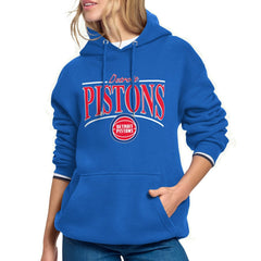 NBA Detroit Pistons Starter Women's Arch Stripe Fleece Hoodie sale