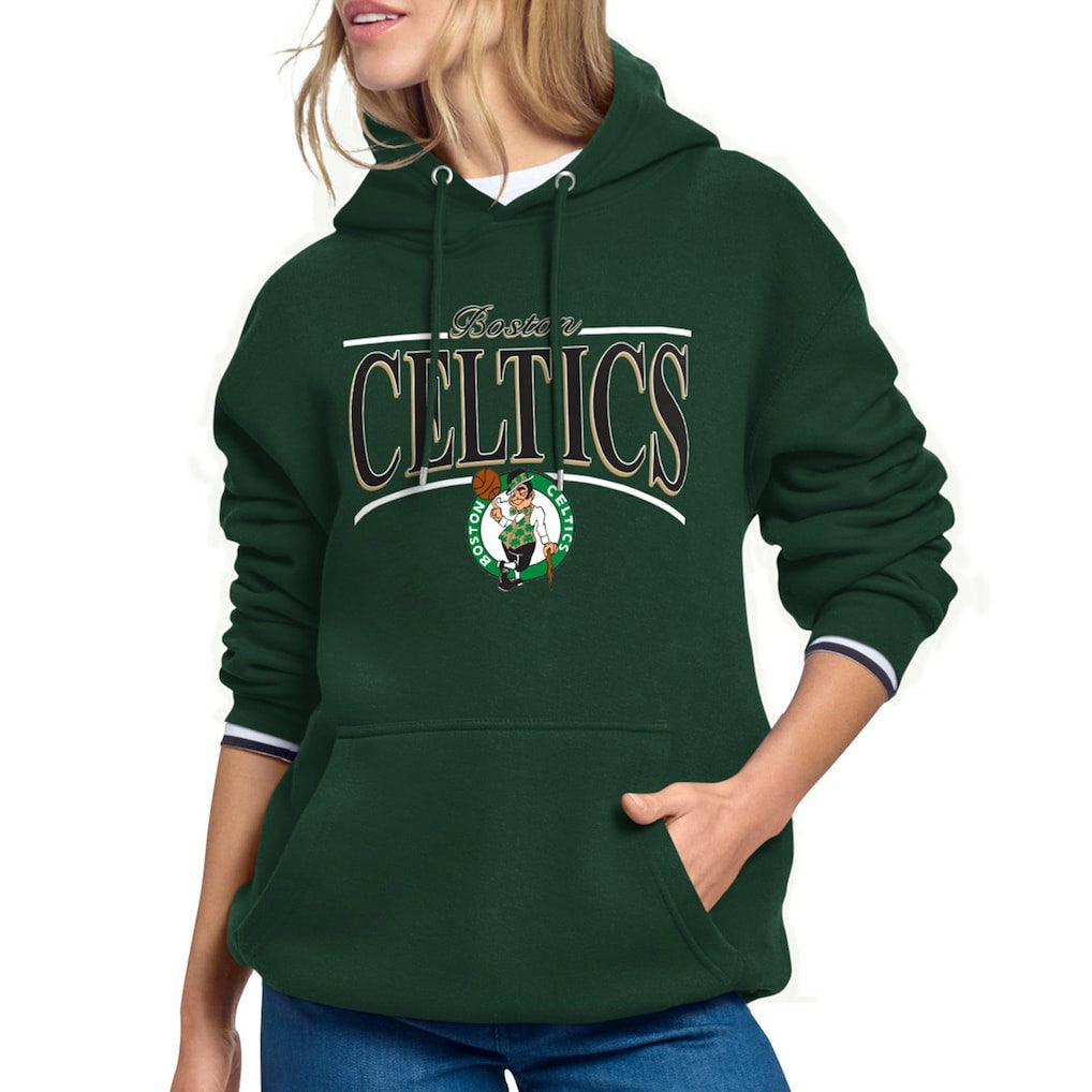 NBA Boston Celtics Starter Women's Arch Stripe Fleece Hoodie