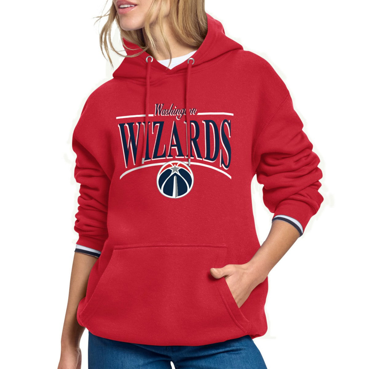 NBA Washington Wizards Starter Women's Arch Stripe Fleece Hoodie