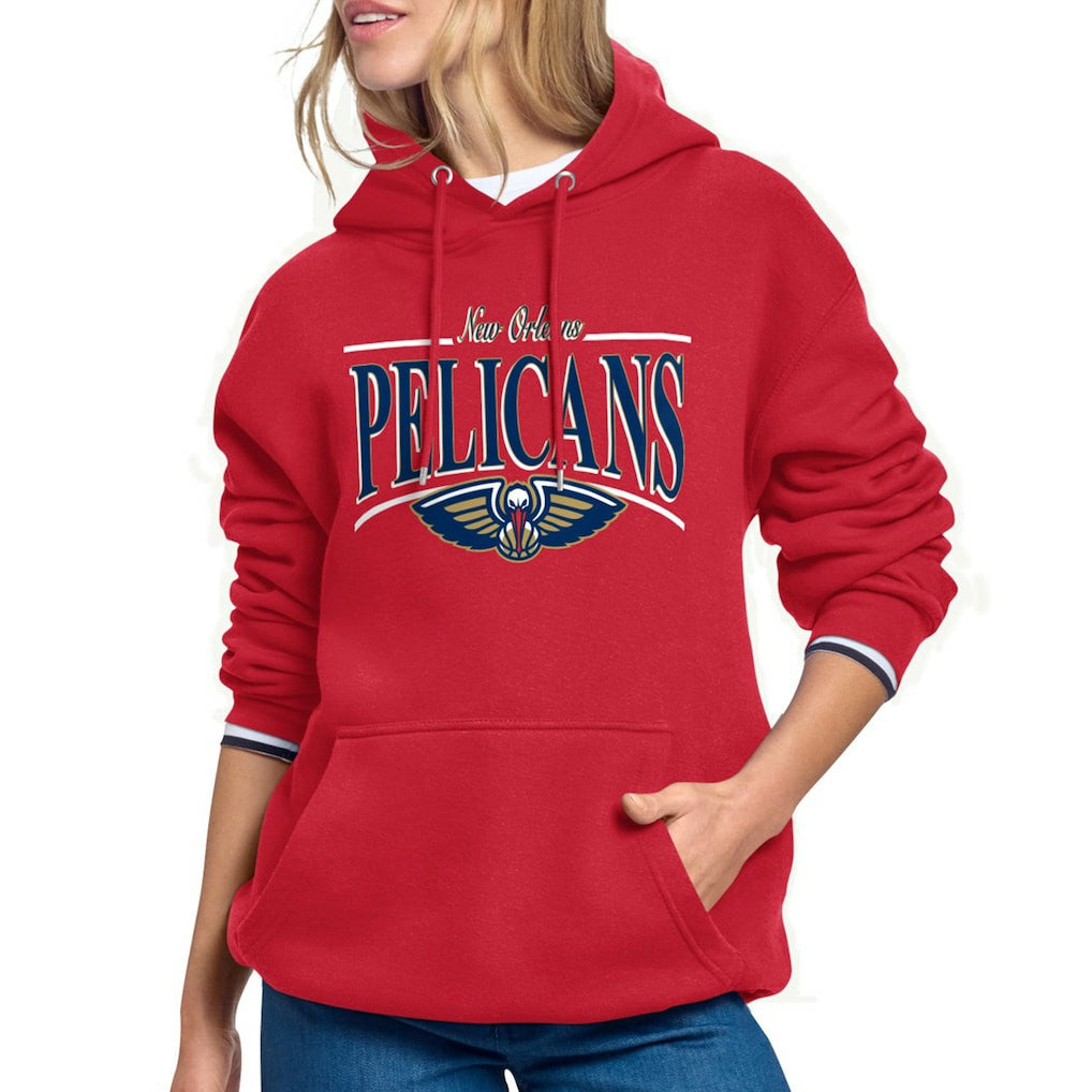 NBA New Orleans Pelicans Starter Women's Arch Stripe Fleece Hoodie