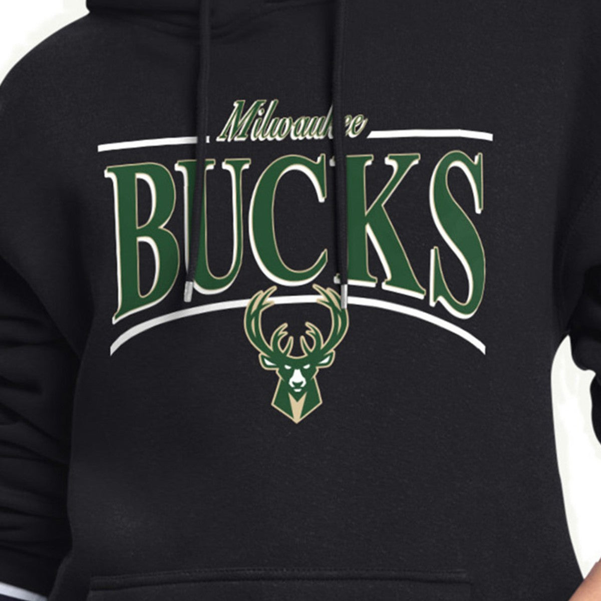 NBA Milwaukee Bucks Starter Women's Arch Stripe Fleece Hoodie