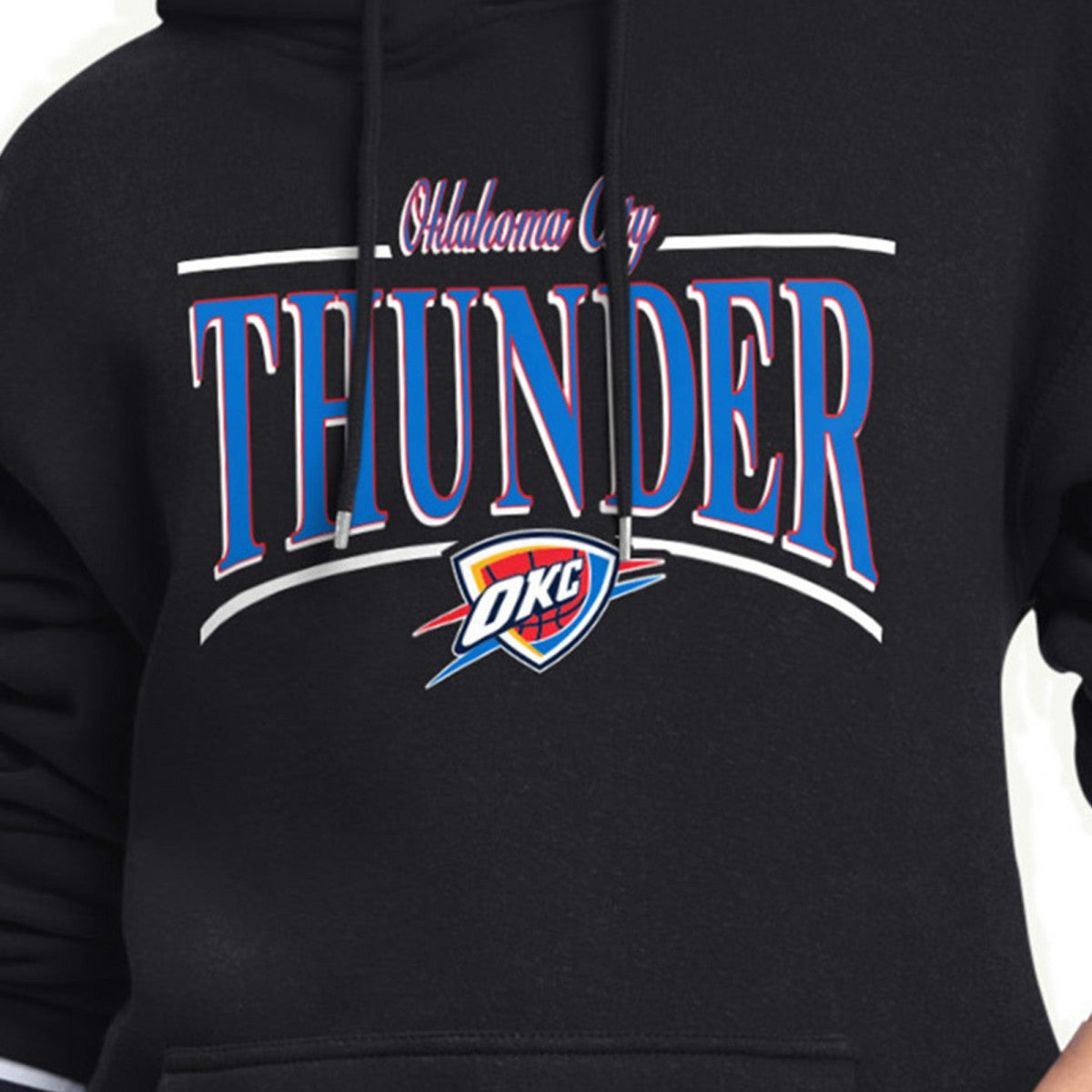 NBA Oklahoma City Thunder Starter Women's Arch Stripe Fleece Hoodie