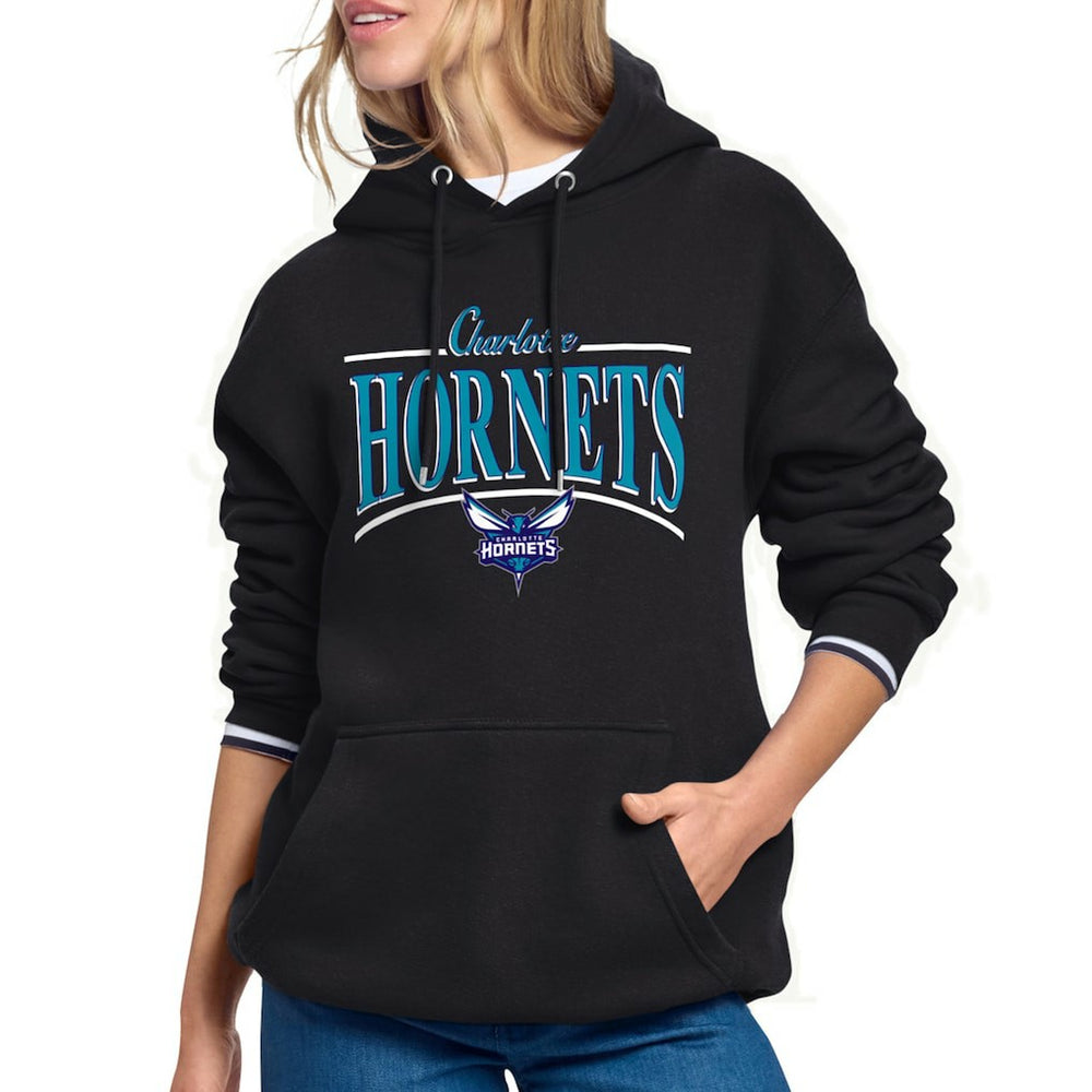 NBA Charlotte Hornets Starter Women's Arch Stripe Fleece Hoodie
