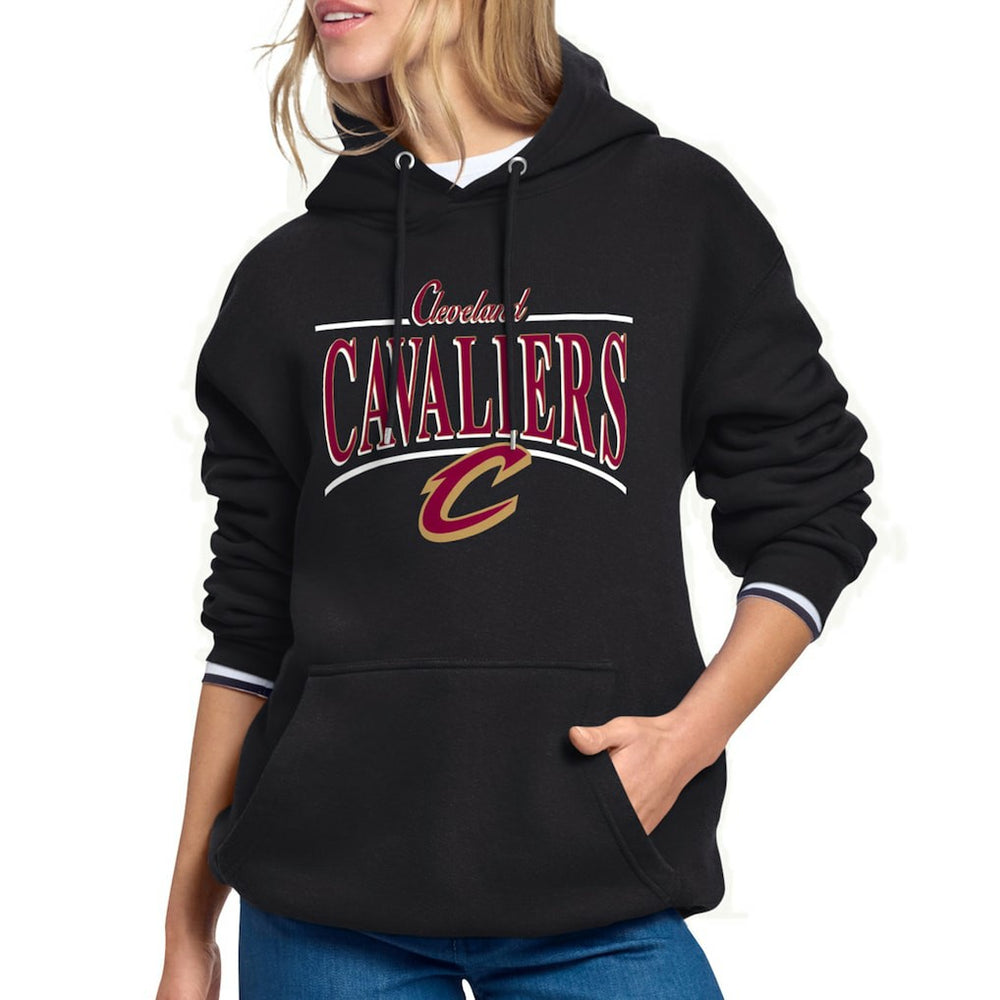 NBA Cleveland Cavaliers Starter Women's Arch Stripe Fleece Hoodie sale