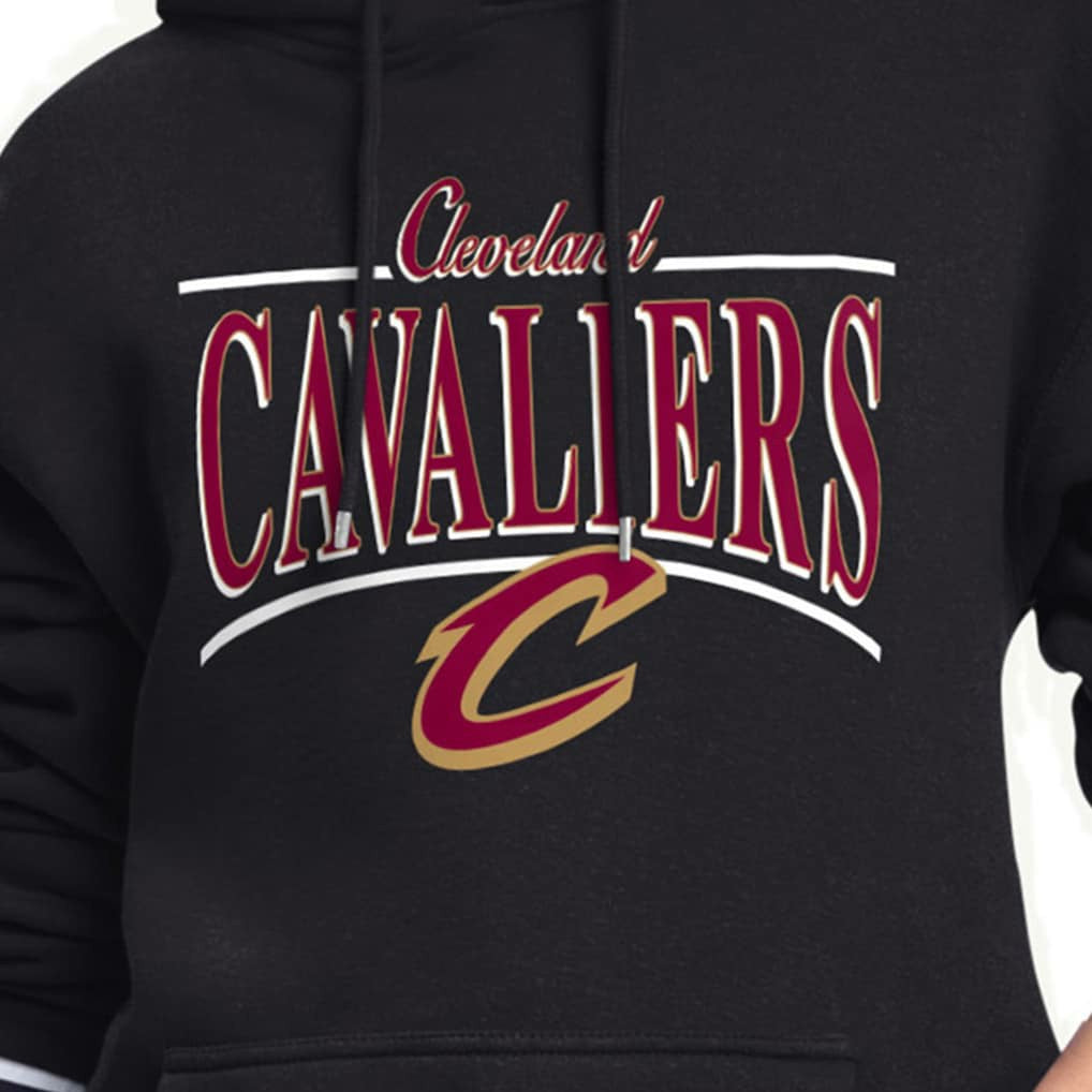 NBA Cleveland Cavaliers Starter Women's Arch Stripe Fleece Hoodie sale