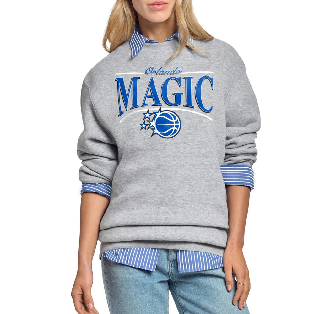 NBA Orlando Magic Starter Women's Arch Stripe Fleece Crewneck Sweatshirt