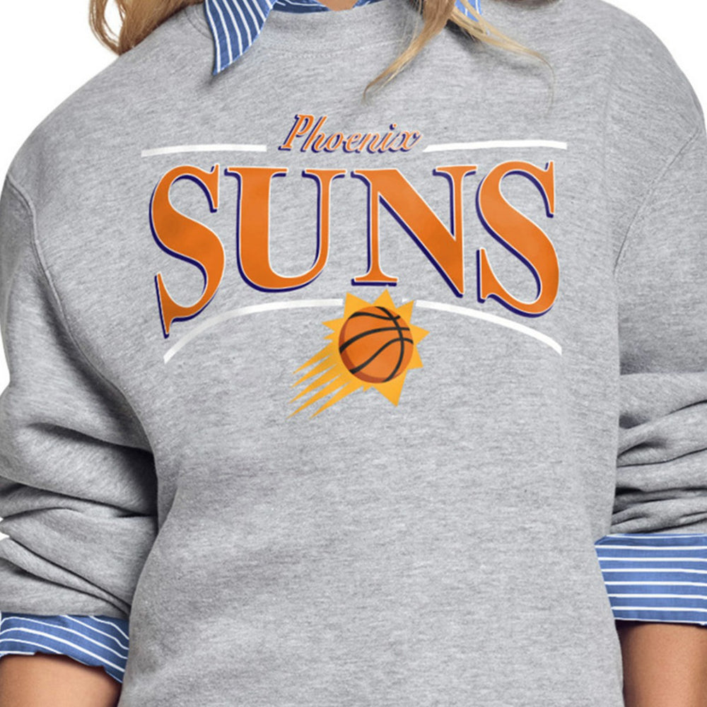 NBA Phoenix Suns Starter Women's Arch Stripe Fleece Crewneck Sweatshirt