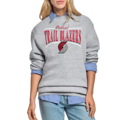 NBA Portland Trail Blazers Starter Women's Arch Stripe Fleece Crewneck Sweatshirt