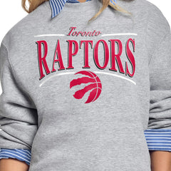 NBA Toronto Raptors Starter Women's Arch Stripe Fleece Crewneck Sweatshirt
