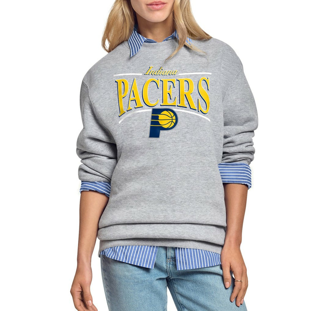 NBA Indiana Pacers Starter Women's Arch Stripe Fleece Crewneck Sweatshirt